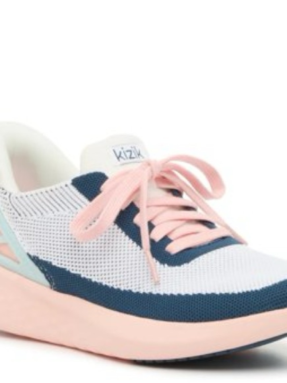 Kizik Athens Bahama Slip-In Pink and Navy Sneaker 6